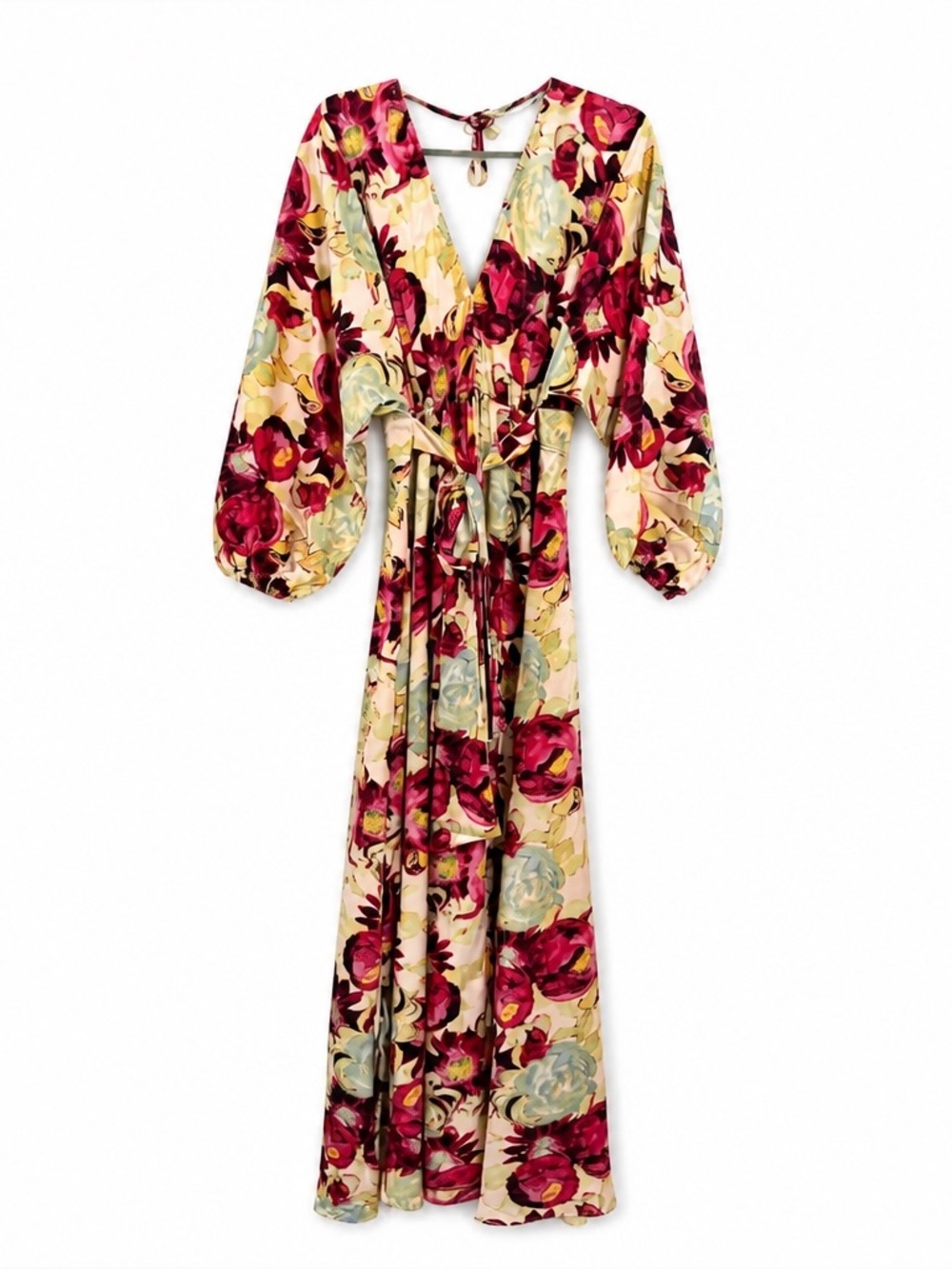 BEA!! Aakaa Rose/Floral Maxi Dress...perfect wedding or date night - Picture 3 of 7